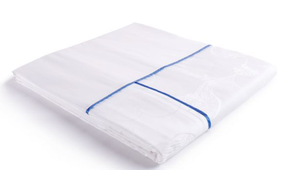 提花被套、雙排絲帶(橫一豎一)