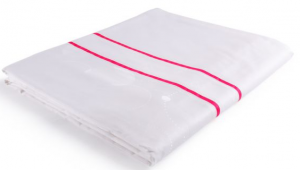 貢緞被套、雙排橫向織帶①